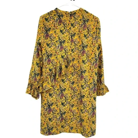 Madewell x Karen Walker Silk Floral Loretta Dress size 4 - Picture 6 of 12